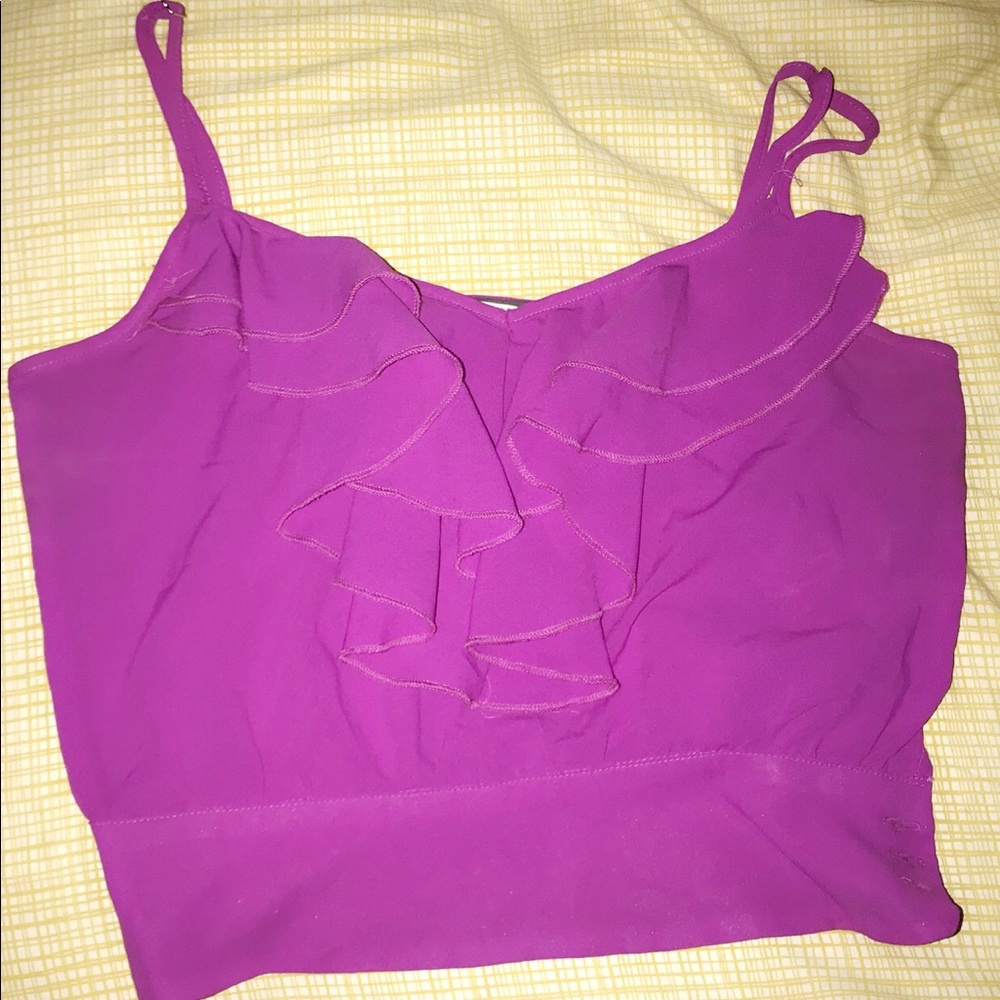 Fuchsia crop top